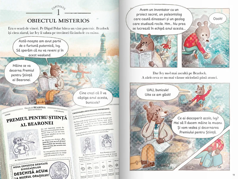 Ivy si Bearlock Holmes. Misterul fosilei de dinozaur 3