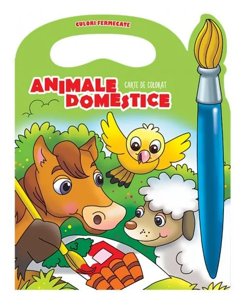 Animale domestice. Carte de colorat
