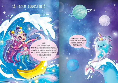 Prințesa Luna în regatul oceanului de sidef (conține autocolante)