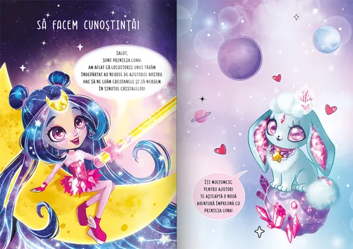 Prințesa Luna în ținutul cristalelor (conține autocolante)