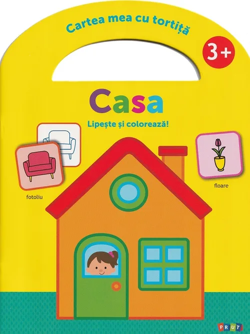 Casa. Lipește și colorează!