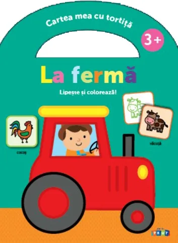 La fermă. Lipește și colorează!