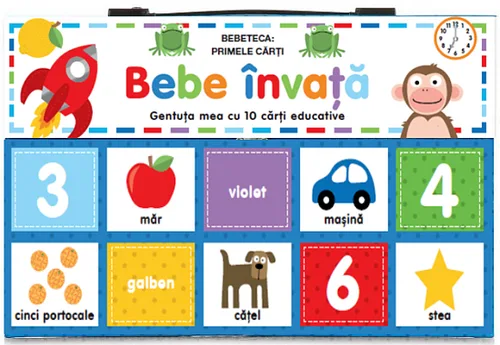 Bebe învață. Gentuța mea cu 10 cărți educative