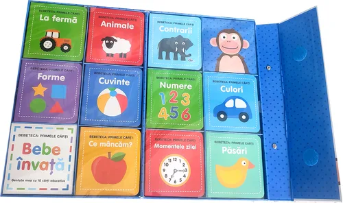 Bebe învață. Gentuța mea cu 10 cărți educative