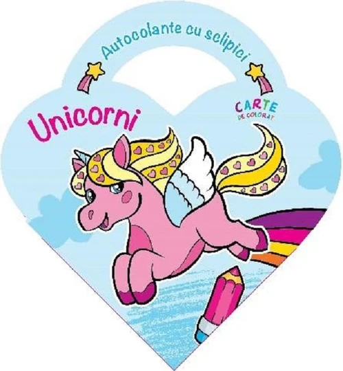 Unicorni. Carte de colorat