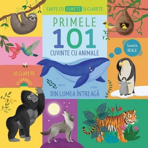 Primele 101 cuvinte cu animale din lumea întreagă