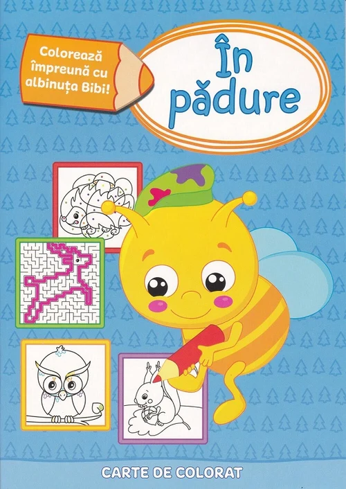 În pădure. Carte de colorat