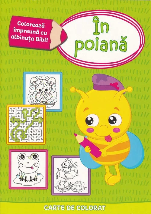 În poiană. Carte de colorat