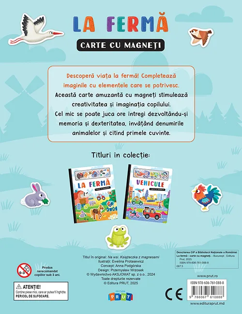 La fermă. Carte cu magneți